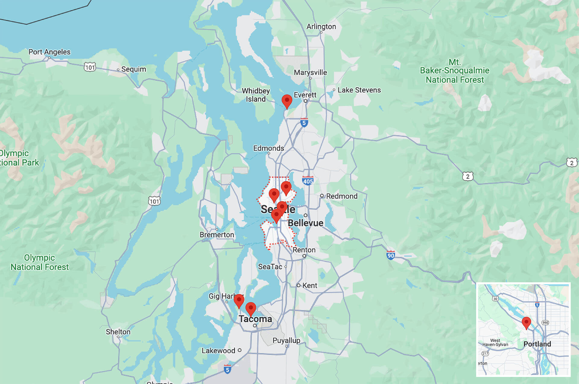 Silver Cloud Corporate Map.